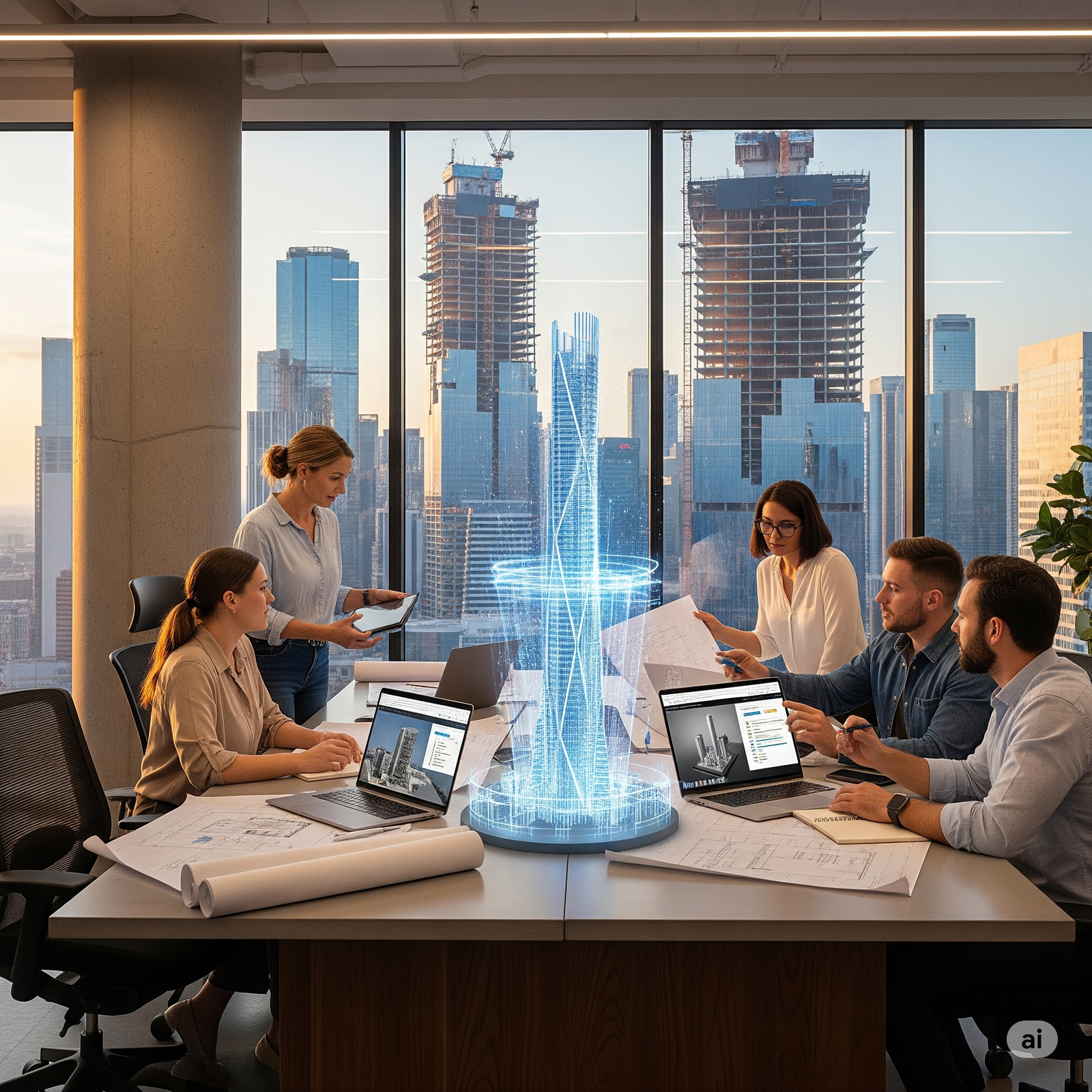 Plano de diseño de un edificio