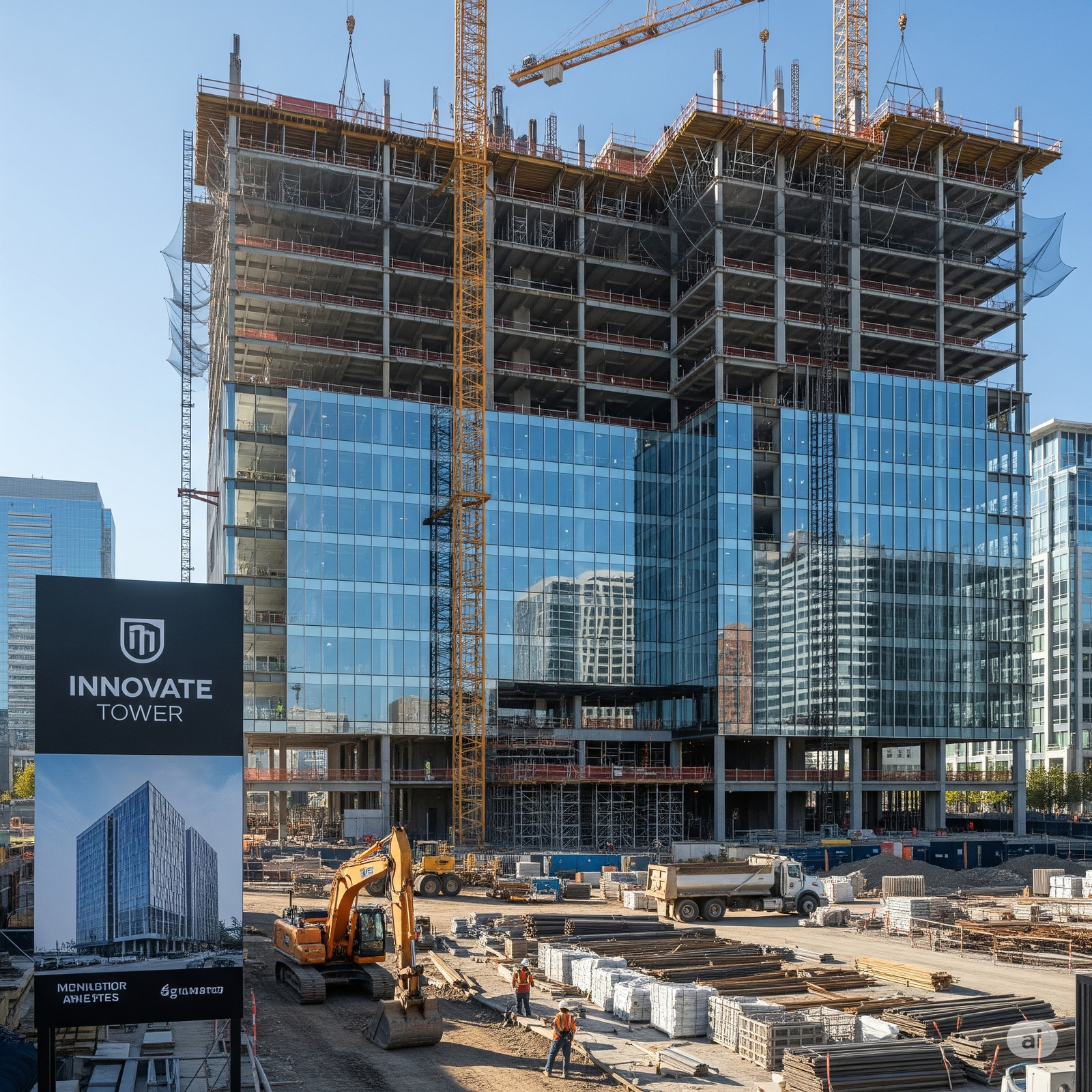 Edificio de oficinas corporativas moderno